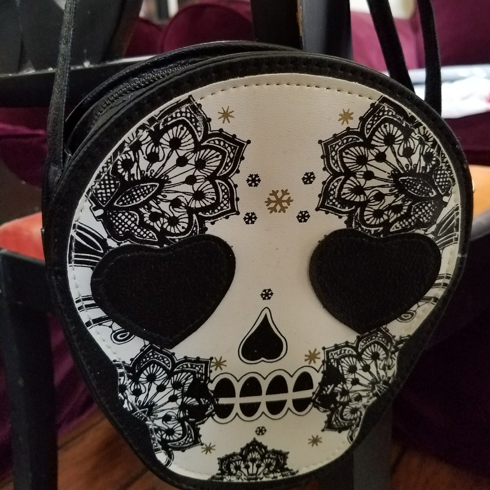 black dia los muertos purse